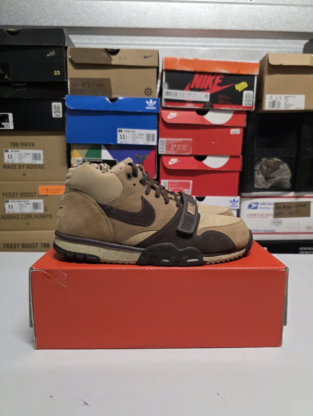 Nike Air Trainer 1 "Shima Shima" Brown Beige Black Mid Top Sz 11